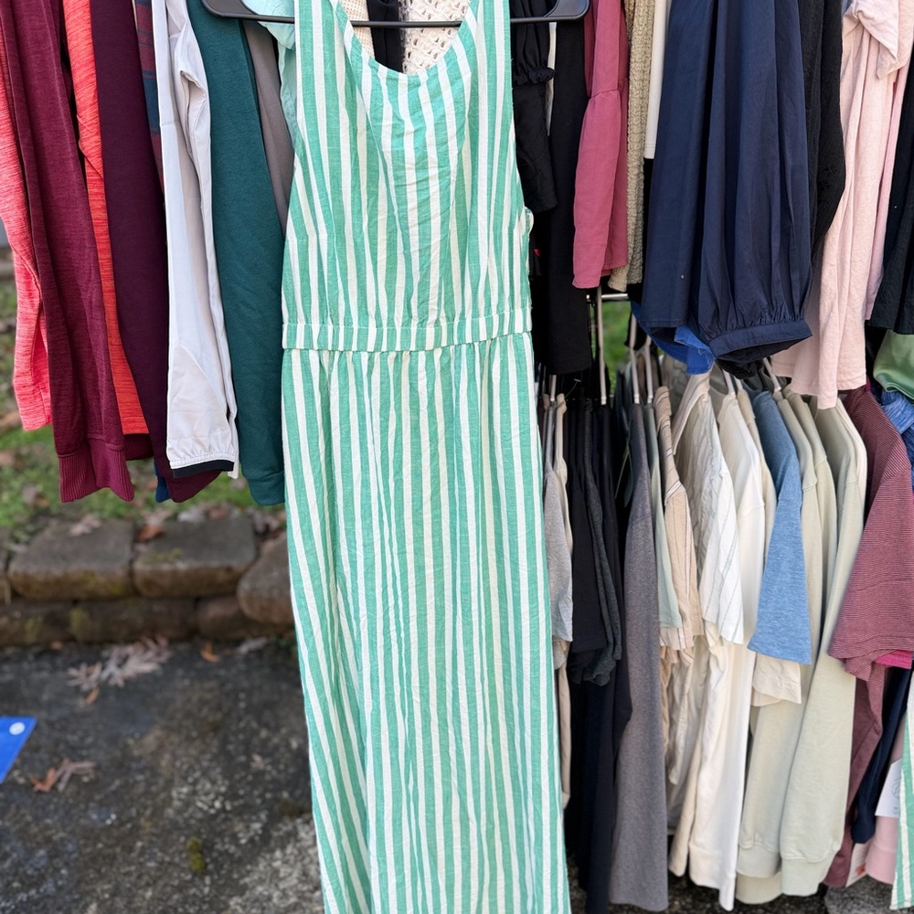 Universal Thread Green Striped Dress